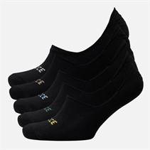 NICCE Mens Pacjo Five Pack Invisible Socks Black