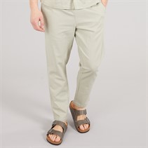 NICCE Mens Linee Linen Elasticated Waist Pants Grey Stone