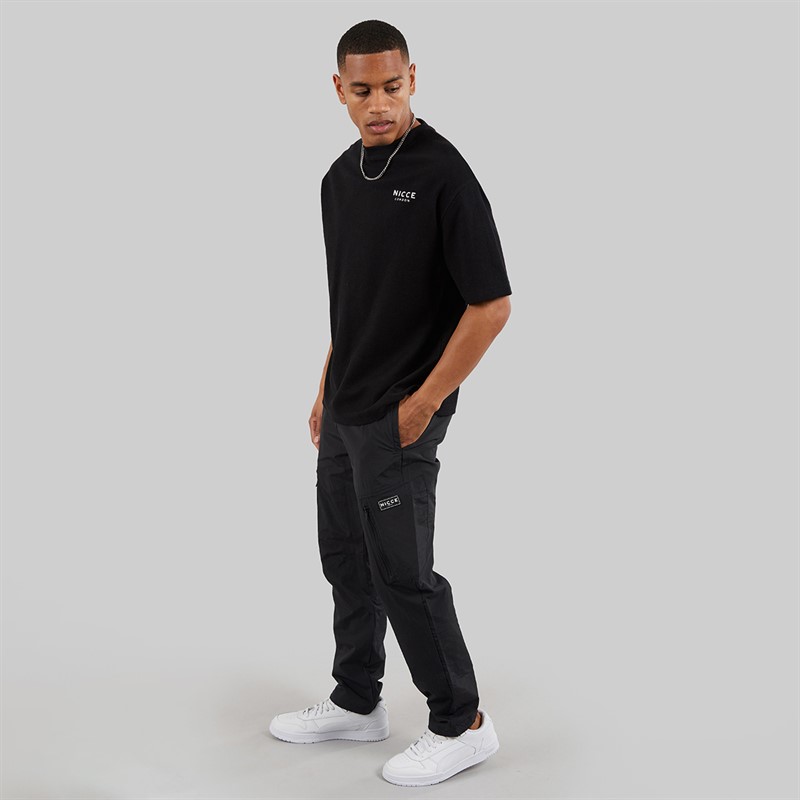 NICCE Mens Flavur Oversized T-Shirt Black