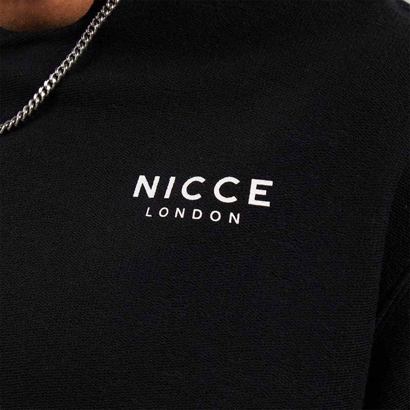 NICCE Mens Flavur Oversized T-Shirt Black