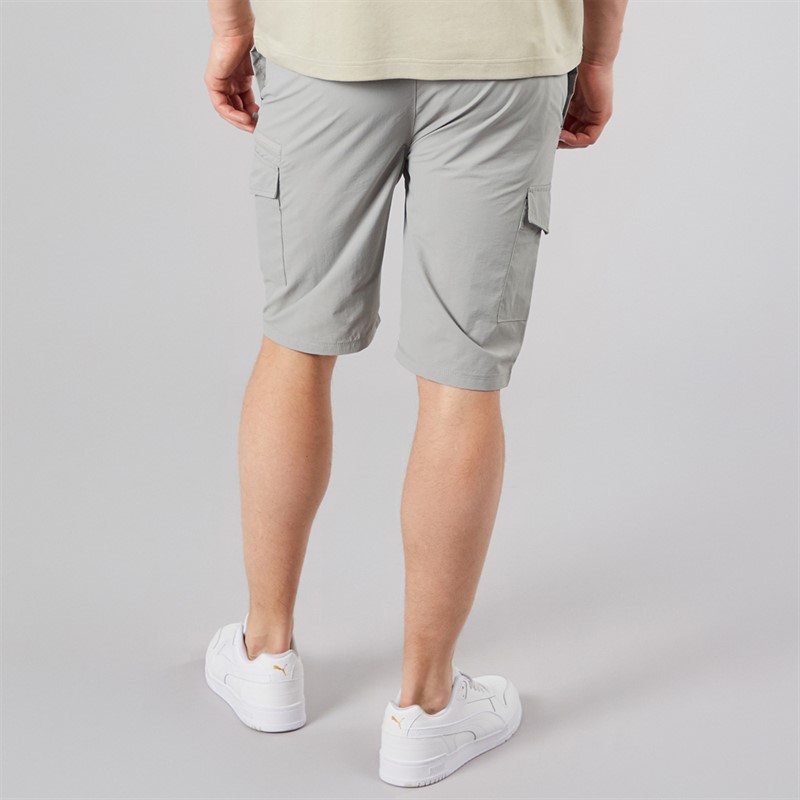 NICCE Mens Humva Cargo Shorts Circular Grey