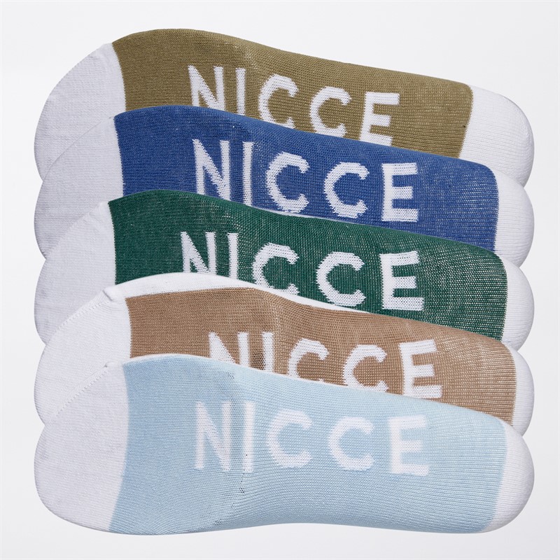 NICCE Mens Asdur Ten Pack Trainer Socks White