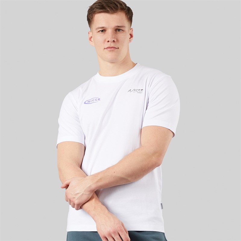 NICCE Mens Bochlo T-Shirt White