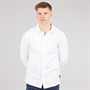 NICCE Mens Atkinson Linen Long Sleeve Shirt White