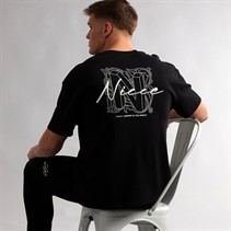 NICCE Mens Alotte Oversized T-Shirt Black