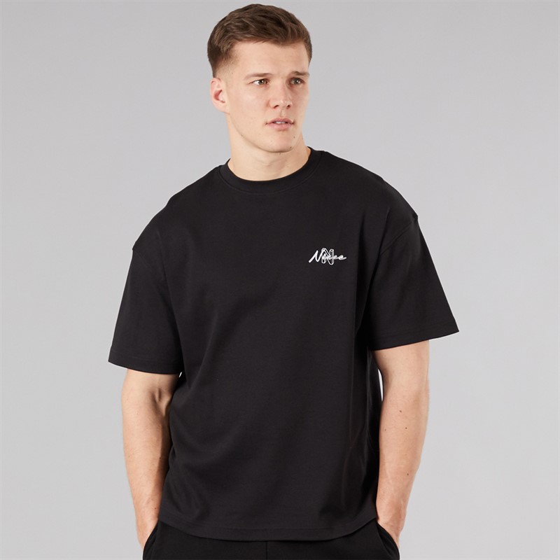 NICCE Mens Alotte Oversized T-Shirt Black