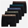 NICCE Mens Jakin Five Pack Boxers Black