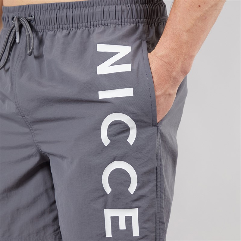 NICCE Mens Bonham Swim Shorts Future Grey