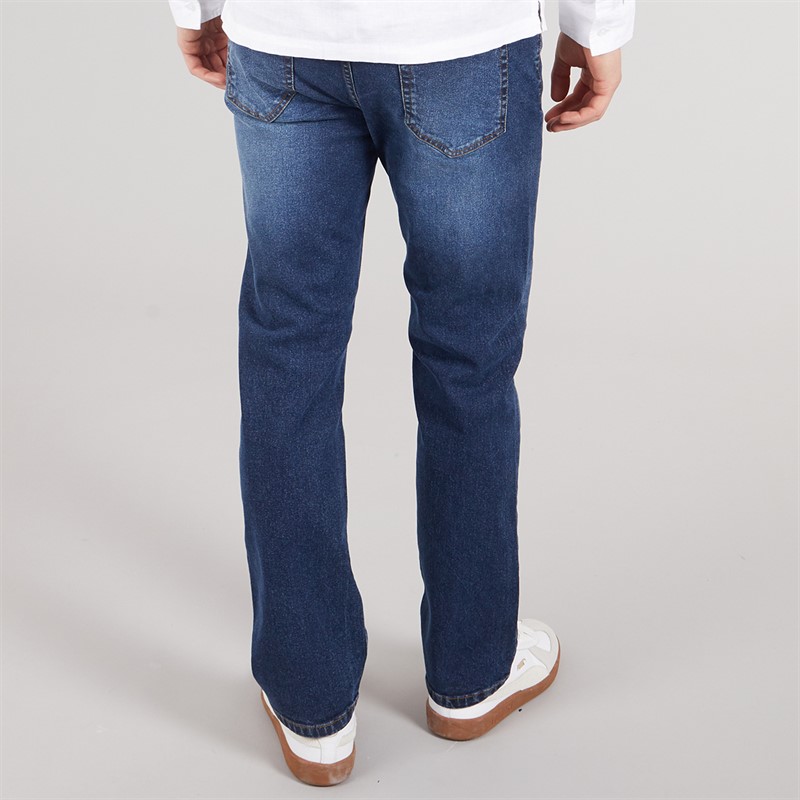 NICCE Mens Jeaper Regular Fit Jeans Indigo