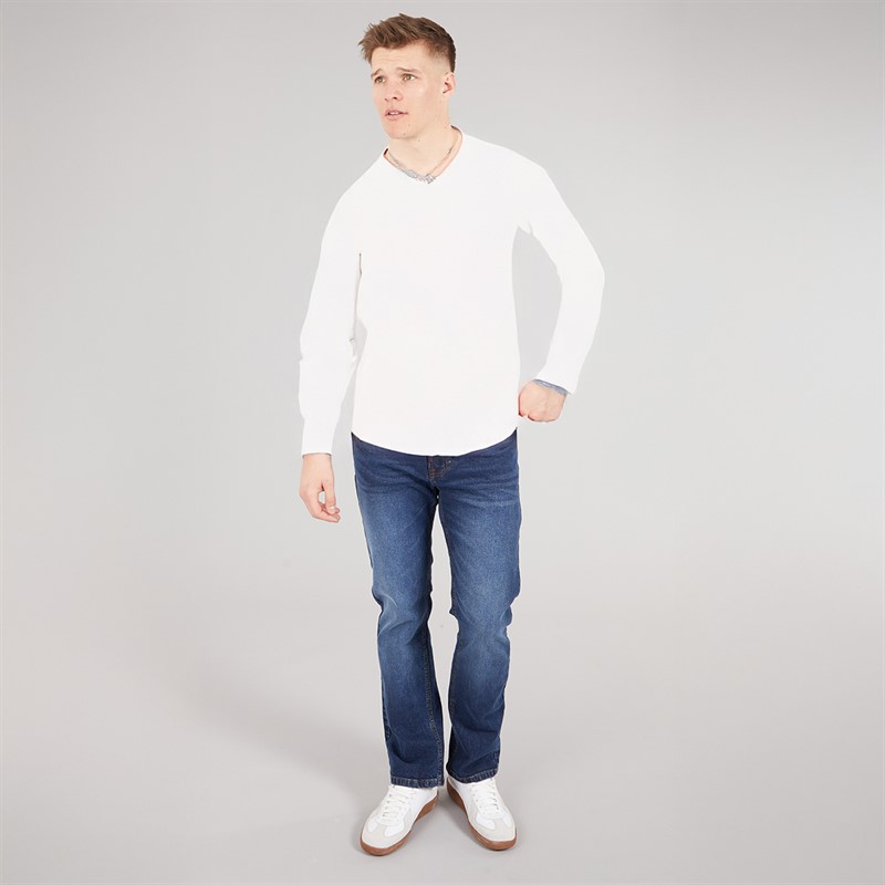 NICCE Mens Jeaper Regular Fit Jeans Indigo