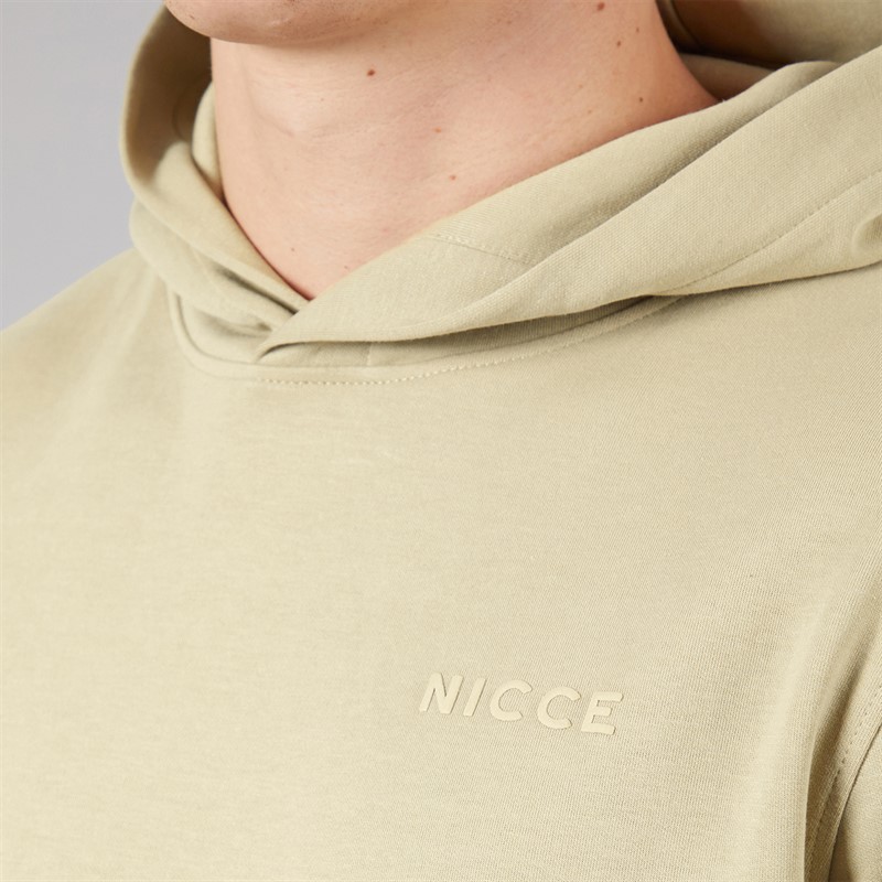 NICCE Mens Ernero Hoodie And Jog Shorts Co-Ord Set Grey Stone