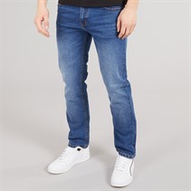NICCE Mens Jeaper Regular Fit Jeans Mid Blue Wash