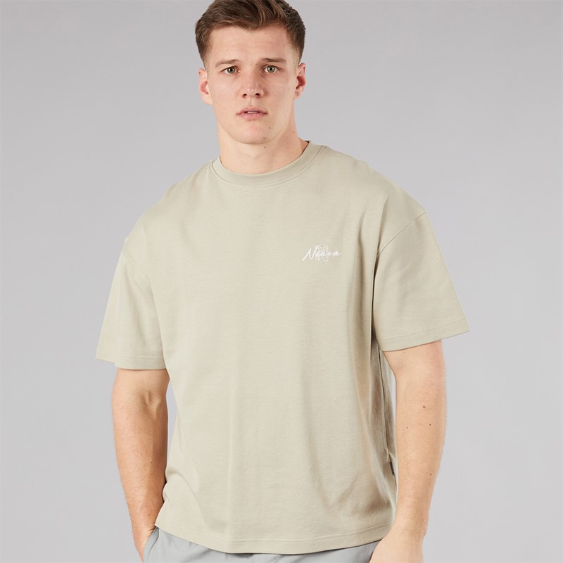 NICCE Mens Alotte Oversized T-Shirt Grey Stone