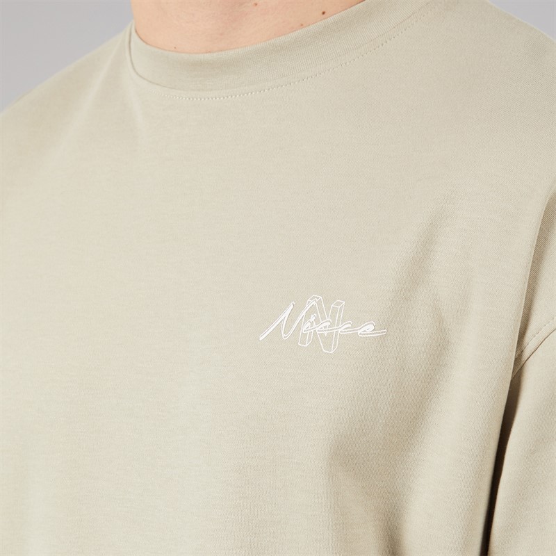 NICCE Mens Alotte Oversized T-Shirt Grey Stone