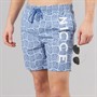 NICCE Mens Fernce AOP Swim Shorts Element Blue Aop