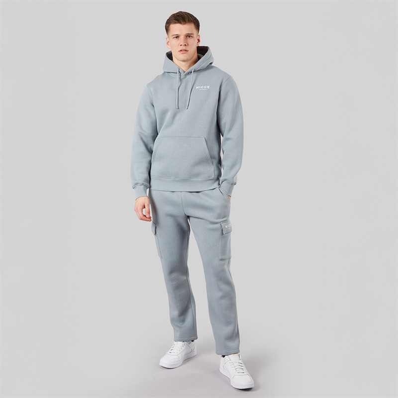 NICCE Mens Londres Cargo Open Hem Tracksuit Circular Grey