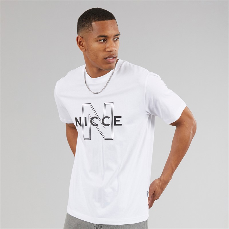 NICCE Mens Rakini Five Pack T-Shirts Element Blue/White/Shadow/Black/Circular Grey