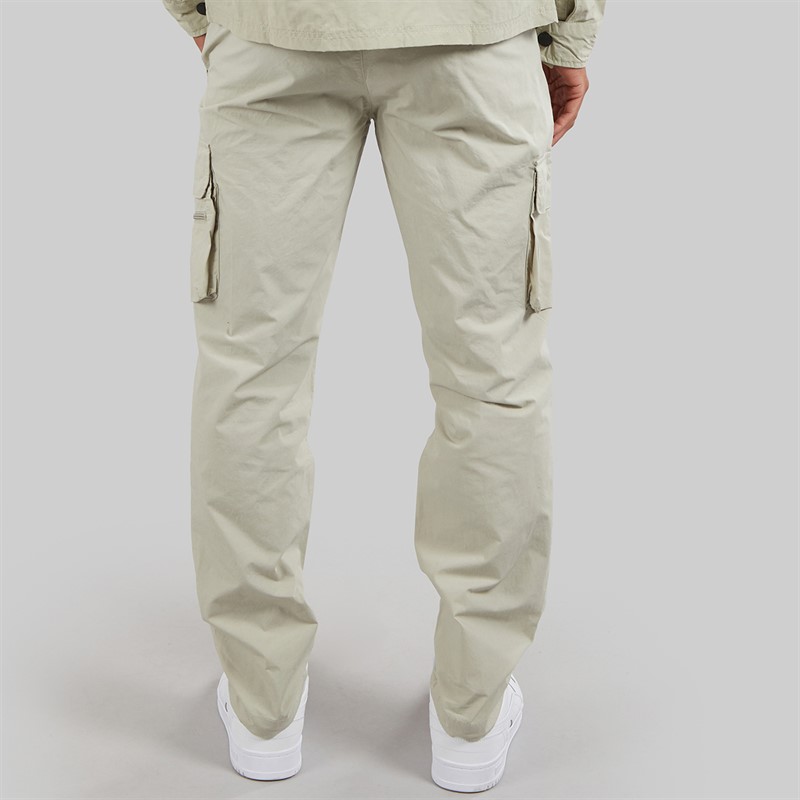 NICCE Mens Baggi Loose Fit Cargo Pants Grey Stone