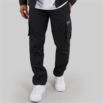NICCE Mens Baggi Loose Fit Cargo Pants Black