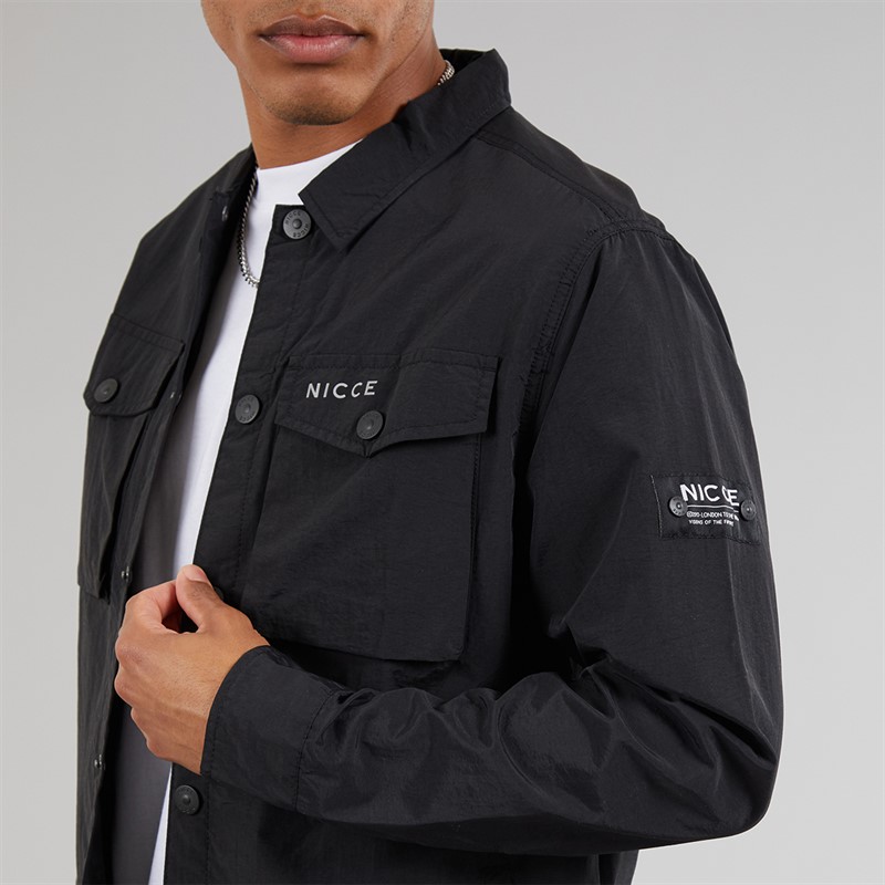 NICCE Mens Eonbro Utility Jacket Black