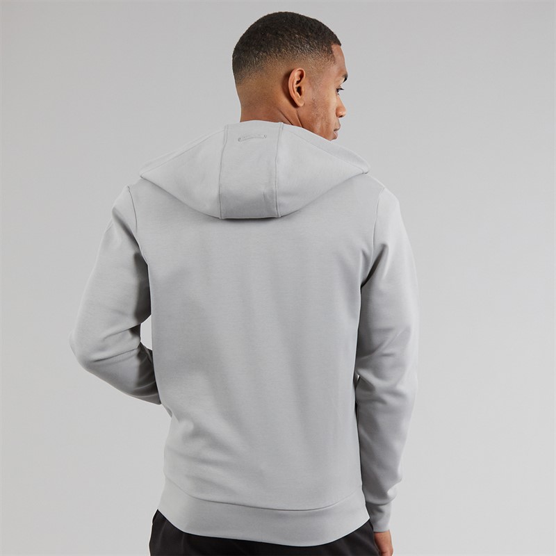 NICCE Mens Luxe Zip Through Hoodie Circular Grey