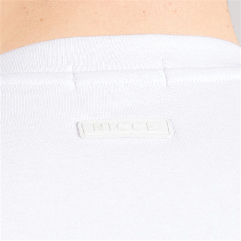 NICCE Mens Luxe Relaxed Fit T-Shirt White
