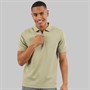 NICCE Mens Luxe Quarter Zip Polo Shirt Grey Stone