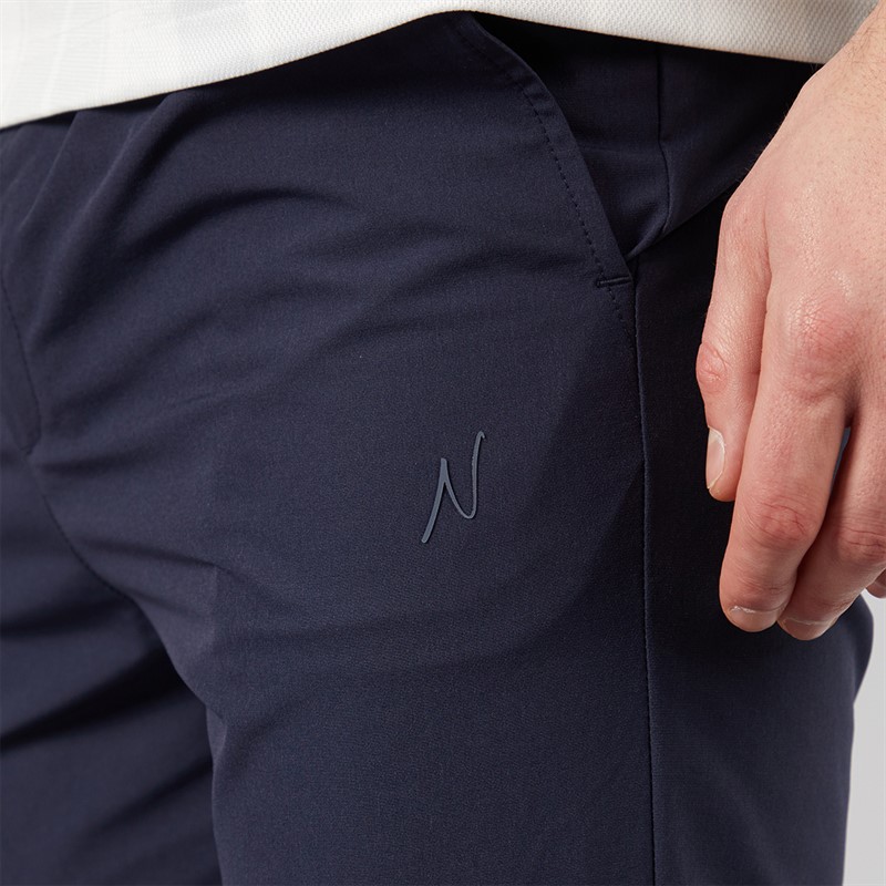 NICCE Mens Luxe Slim Fit Tech Chinos Navy