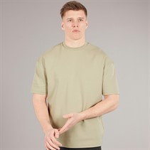 NICCE Mens Luxe Relaxed Fit T-Shirt Grey Stone