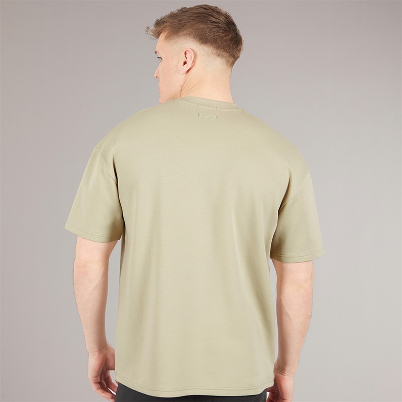 NICCE Mens Luxe Relaxed Fit T-Shirt Grey Stone