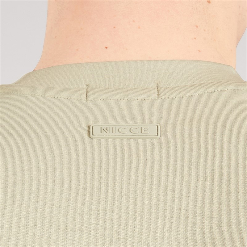 NICCE Mens Luxe Relaxed Fit T-Shirt Grey Stone