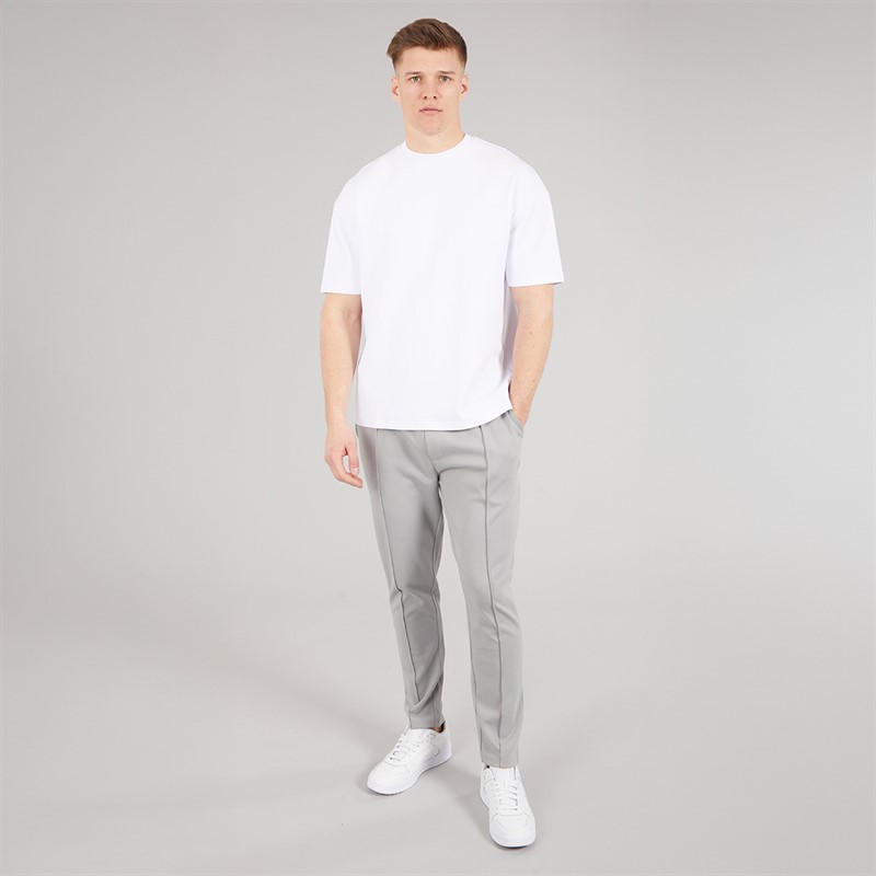 NICCE Mens Luxe Piping Joggers Circular Grey