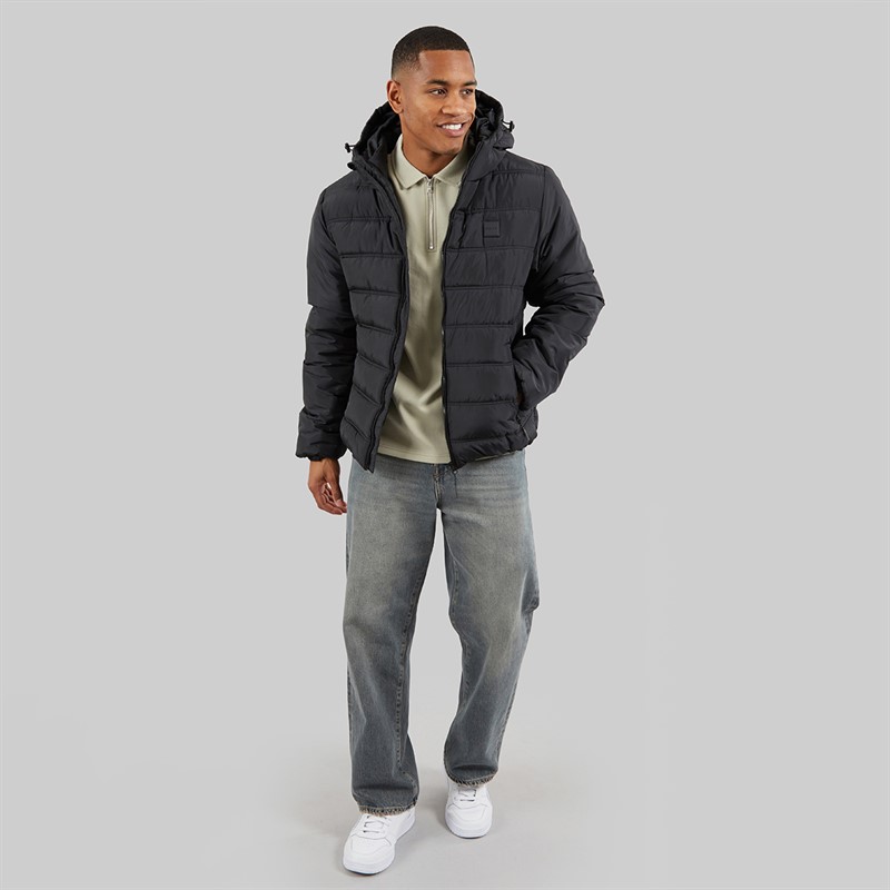 NICCE Mens Bluster Hooded Padded Coat Black