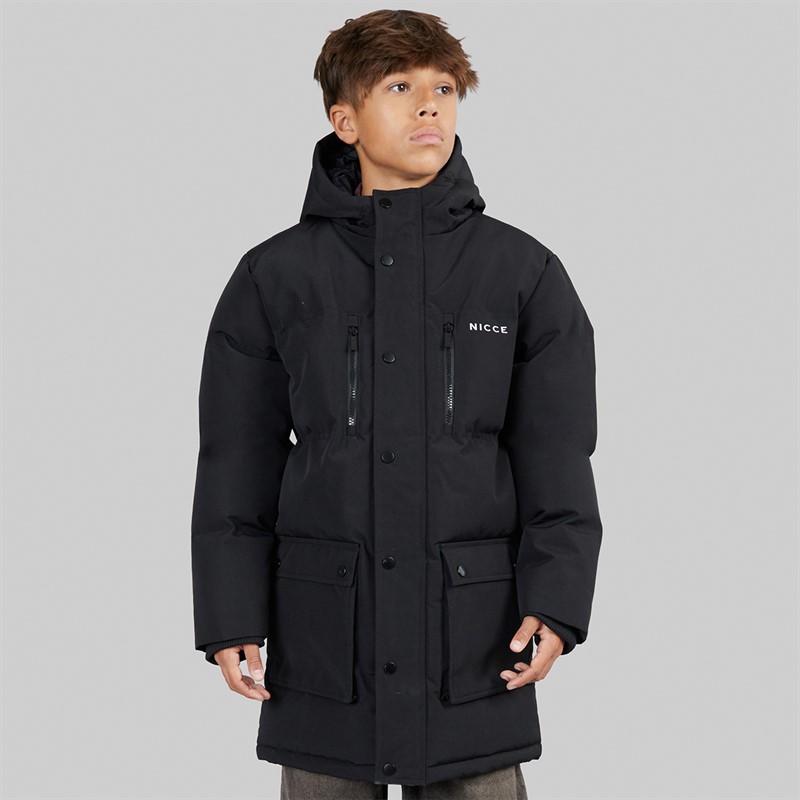 NICCE Boys Merigo Parka Jacket Black