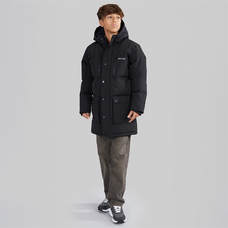 NICCE Boys Merigo Parka Jacket Black