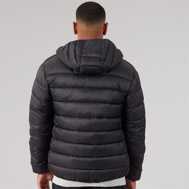NICCE Mens Charing Zip Through Padded Coat Black