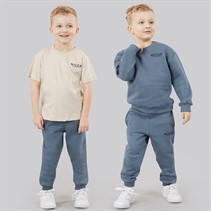 NICCE Boys Three Piece Tracksuit Set Blue/Beige