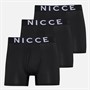 NICCE Mens Cheyne Three Pack Boxers Black
