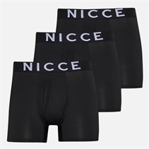 NICCE Mens Cheyne Three Pack Boxers Black