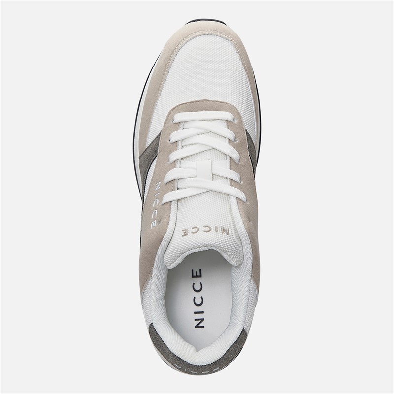 NICCE Mens Robula Trainers White/Grey