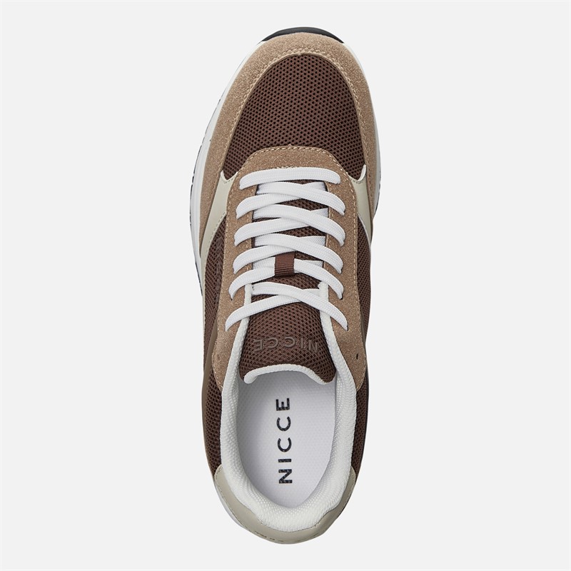 NICCE Mens Varyan Trainers Brown