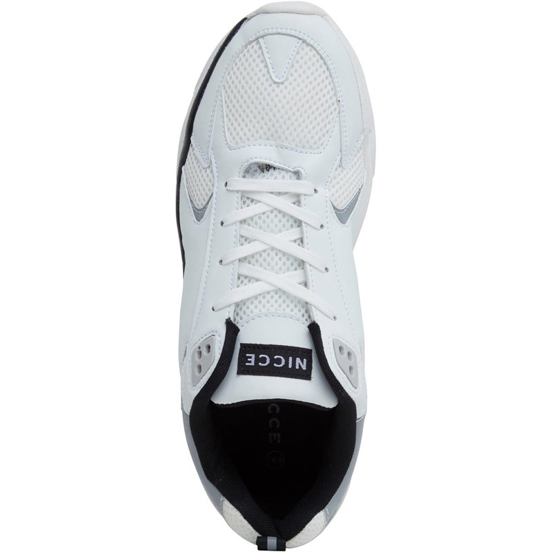nicce white trainers