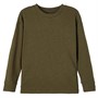 Name It Jongens Duniels T-shirts met lange mouwen Donker Olijfgroen