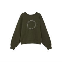 Name It Piger Frouise Sweatshirts Kakigrøn