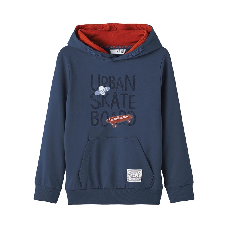 Name It Jongens Nkmlkitab Hoodies Donkerblauw