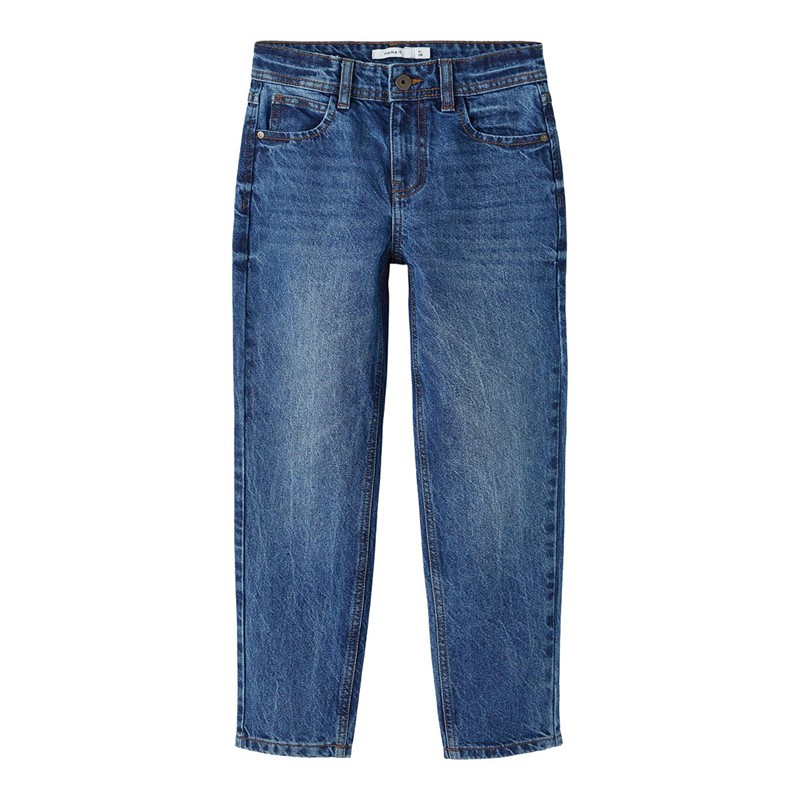 Name It Jongens Nkmryan Straight jeans Blauw