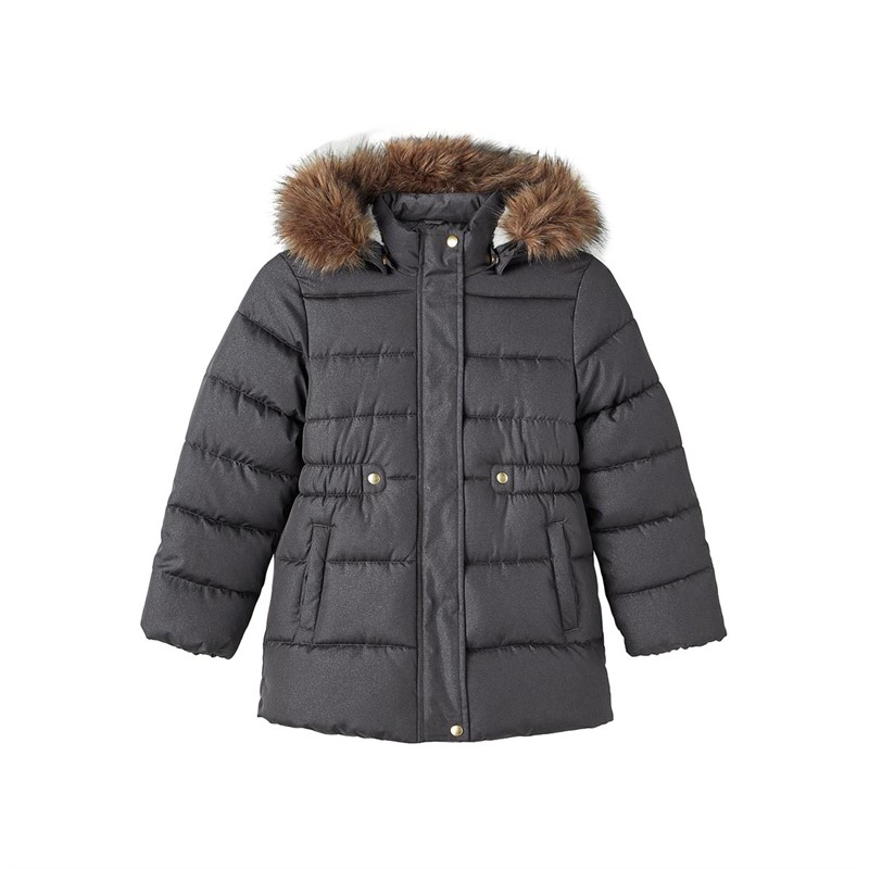 Veste Fille Name It Nkfmarble PB - Capuche Amovible, Motif Marbré Tendance Pour Automne