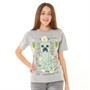 Name It Girls Nkfazzilla Minecraft T-Shirt Grey Melange