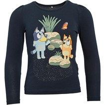 Name It Girls Nmfsori Bluey Long Sleeve Top Dark Sapphire