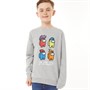 Name It Boys Nigel Amongus Sweatshirt Grey Melange